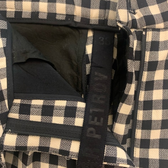 PETAR PETROV Women's High Waisted Check Wool Trousers 38 S - Picture 2 of 5